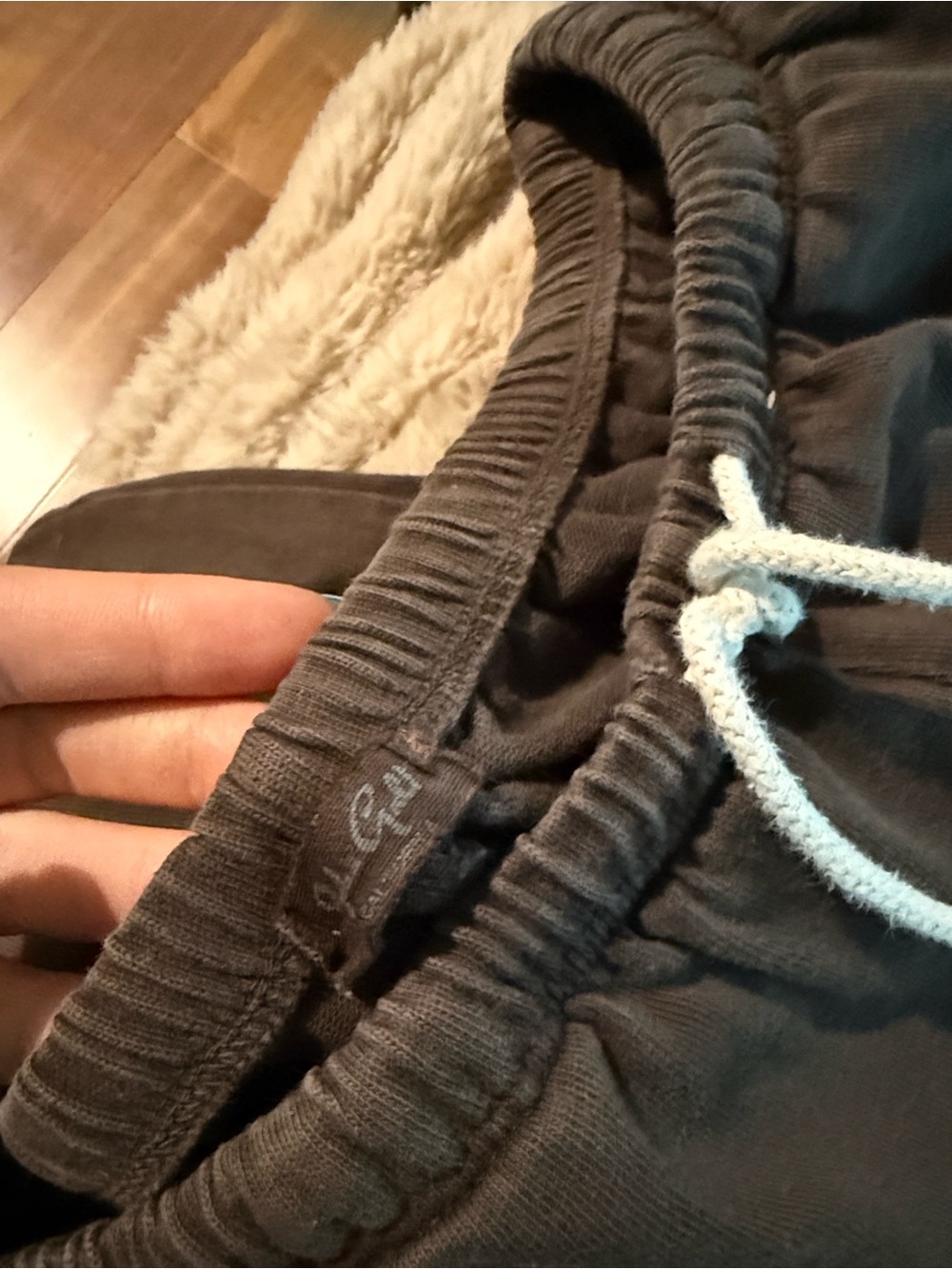 Brandy Melville Dark Gray Drawstring Joggers